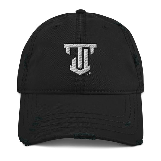 Brand Logo Ripped Dad Hat